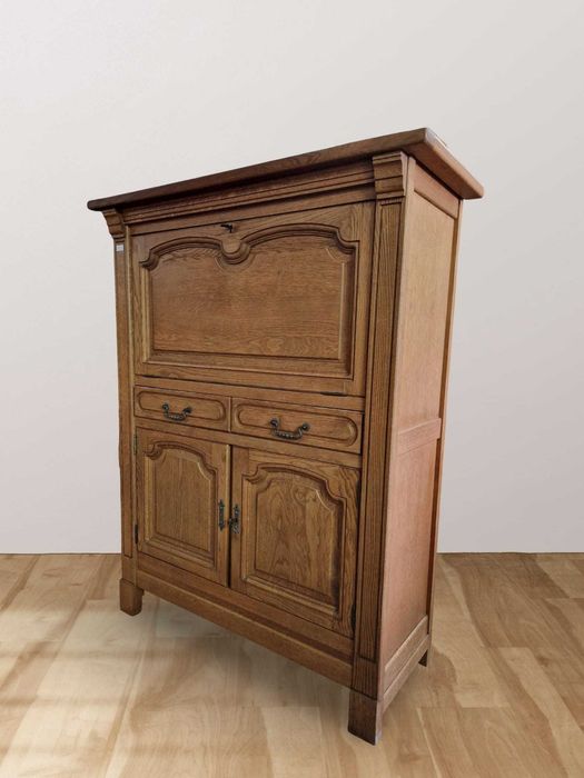 Многофункционален шкаф бюфет от дъбов масив