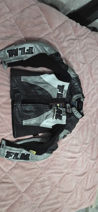 Geaca moto FLM  de piele