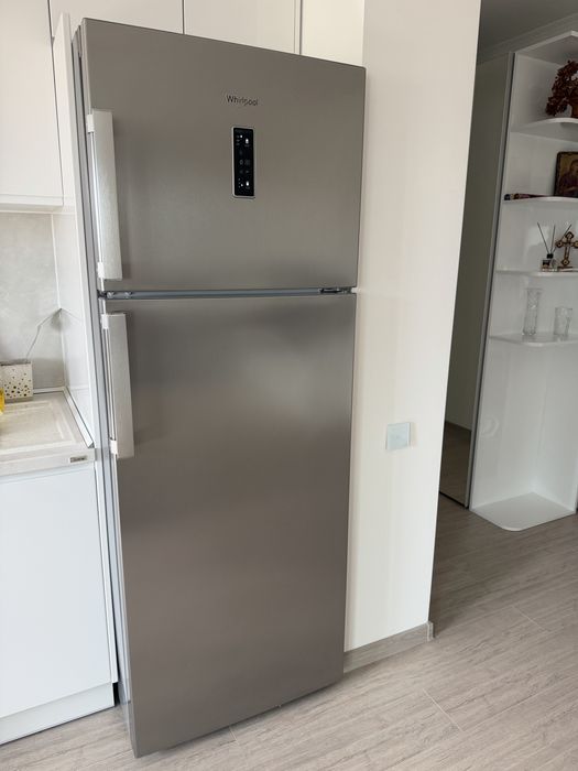 Frigider cu două uși Whirlpool WT70E 832 X, No Frost, 424 l, Clasa E, Iluminare Led, 6th Sense, Culoare inox