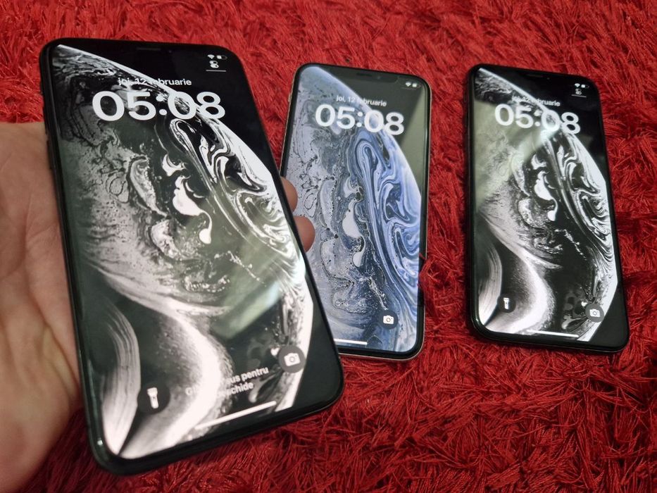 -Iphone XS, ca Noi, Negru-Silver, 64Gb, 4Ram, Bat: 90%-92%-88%, irepro