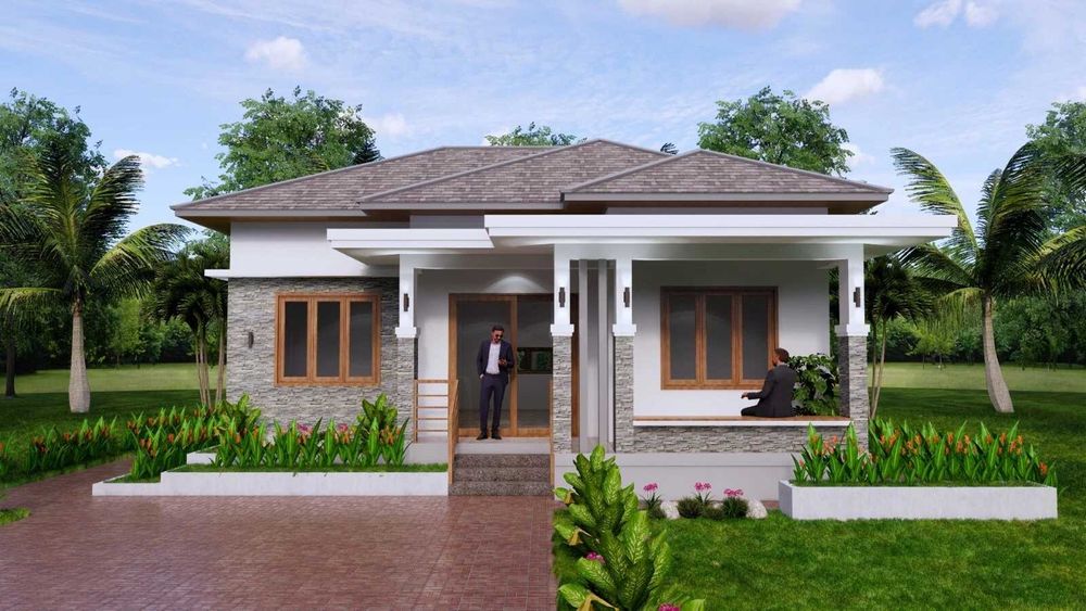 НА ИЗПЛАЩАНЕ - Луксозна сглобяема къща с 3 спални, 81 кв. м