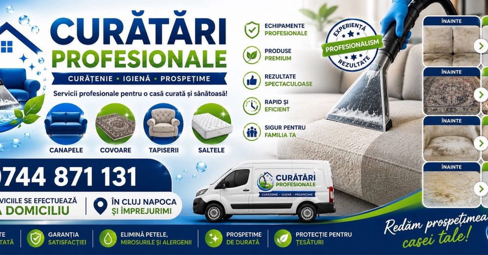 Curatari profesionale ,tu vii cu petele noi le radiem