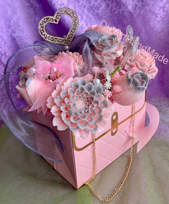 Букет от сапунени цветя