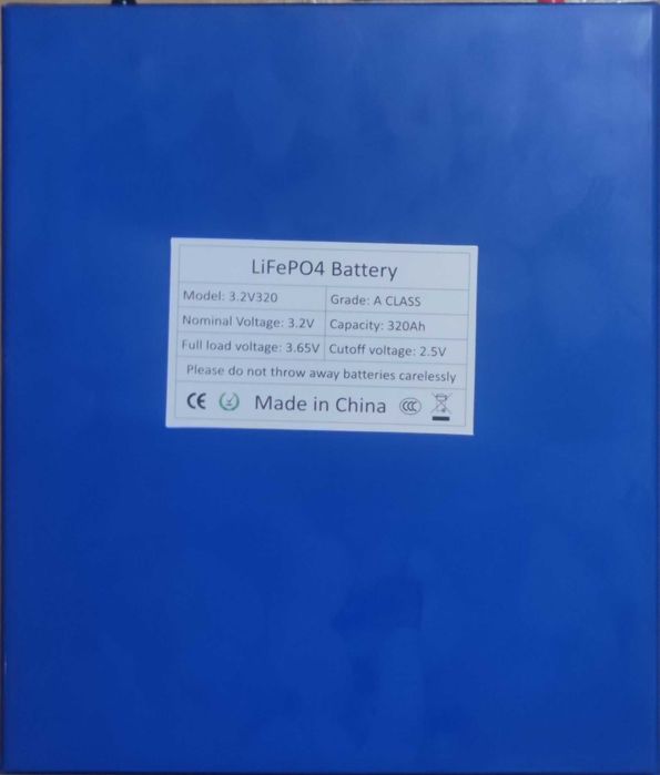 4 Celule Noi Lifepo4 3.2V 320Ah Clasa A 10000 Set 4 buc pentru 12V
