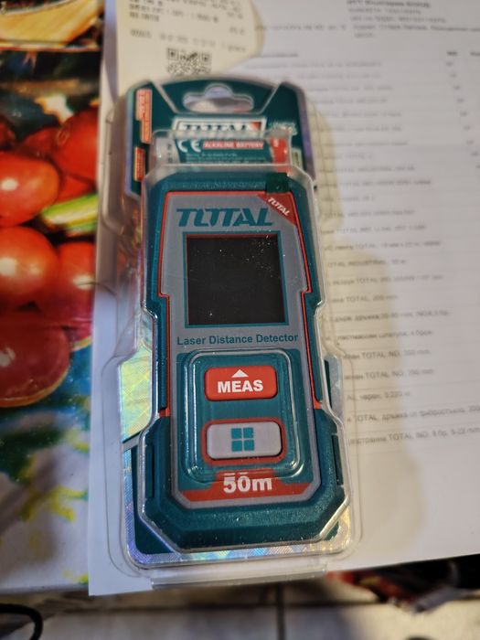 Ролетка лазерна TOTAL INDUSTRIAL, 50 м