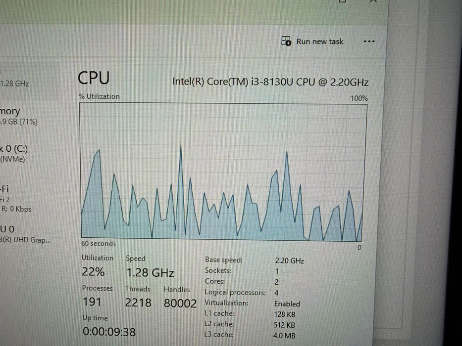 Hp I3-8130U
