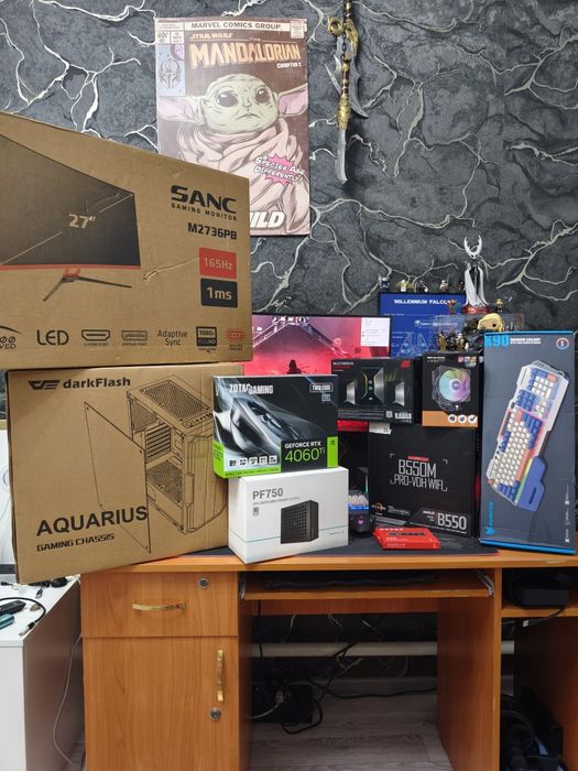 Игровой Сетап на Rtx4060Ti( 470.000) отдельно системник (430.000)