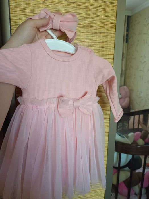 Нарядный боди для новорождённой девочки