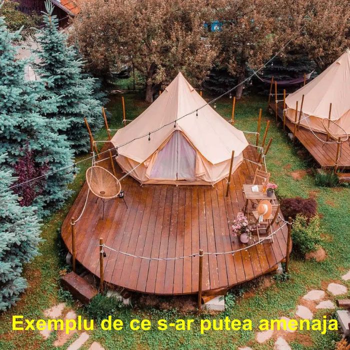 Teren 5+3 ha pt. camping în pădure, 500 m front la râu, 7 km Hârlău, lângă lacul Pârcovaci
