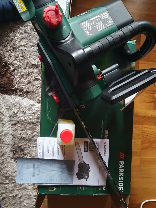 Drujba electrica si statie ascutit Parkside