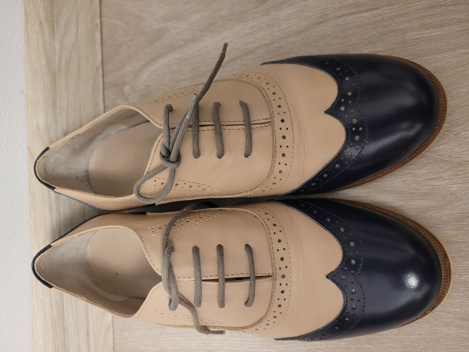 Pantofi Oxford, piele, marimea 37, dar potriviti pt.36
