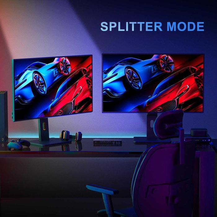 PORTTA 4x2 HDMI Matrix 4K60Hz Splitter comutator 4in/2out EDID ARC HDR