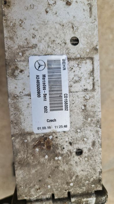 Radiator intercooler Mercedes A B CLA GLA A2465000900