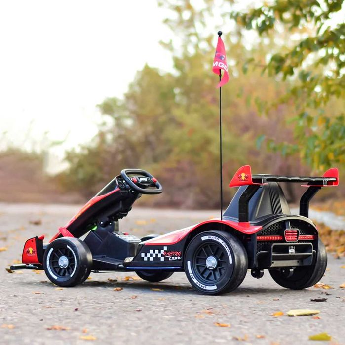 Kart electric pentru copil 3-11 ani, Racing F1 2x 45W 12V cu RC RED