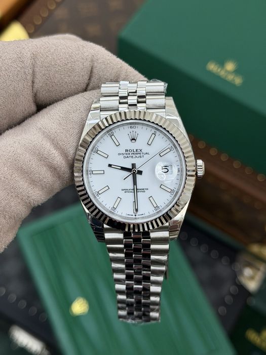 Rolex Date-Just 41mm White Dial