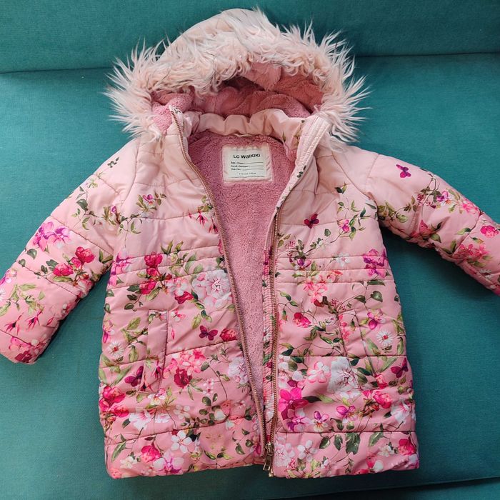 Зимно яке за момиченце 104-110 , 5 - 6 годишно момиче