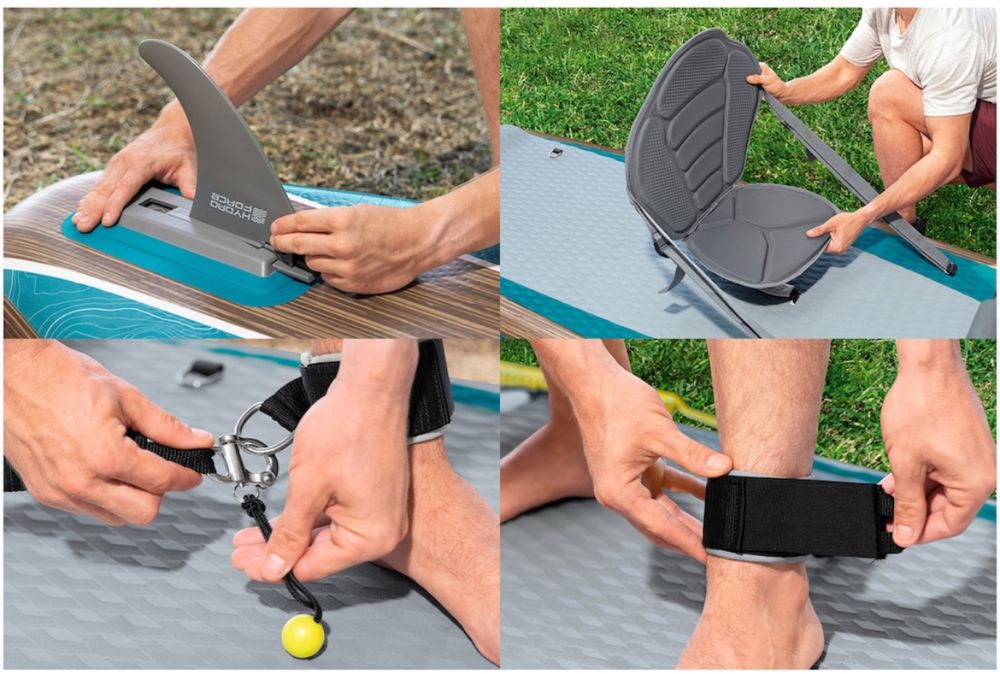 Set Complet SUP Bestway Hydro-Force Glider Elite 2 in 1 381 x 79 x 15