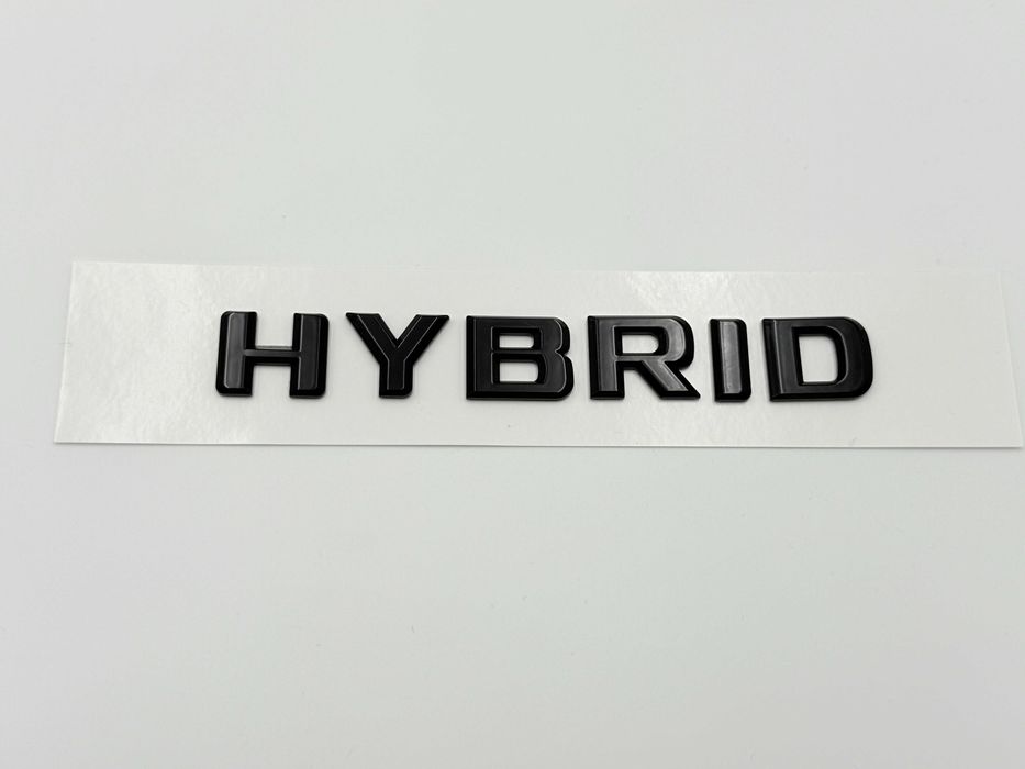 Emblema Compatibila Mercedes HYBRID spate negru