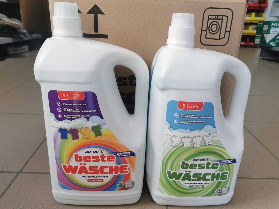 Detergent gel Beste Wasche-Austria, pentru rufe albe sau color, 3 buc