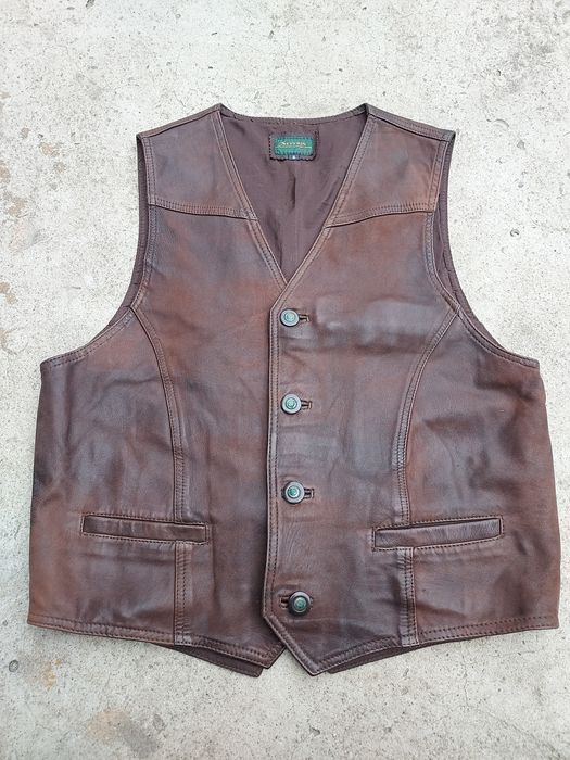 Vesta piele mărimea S
