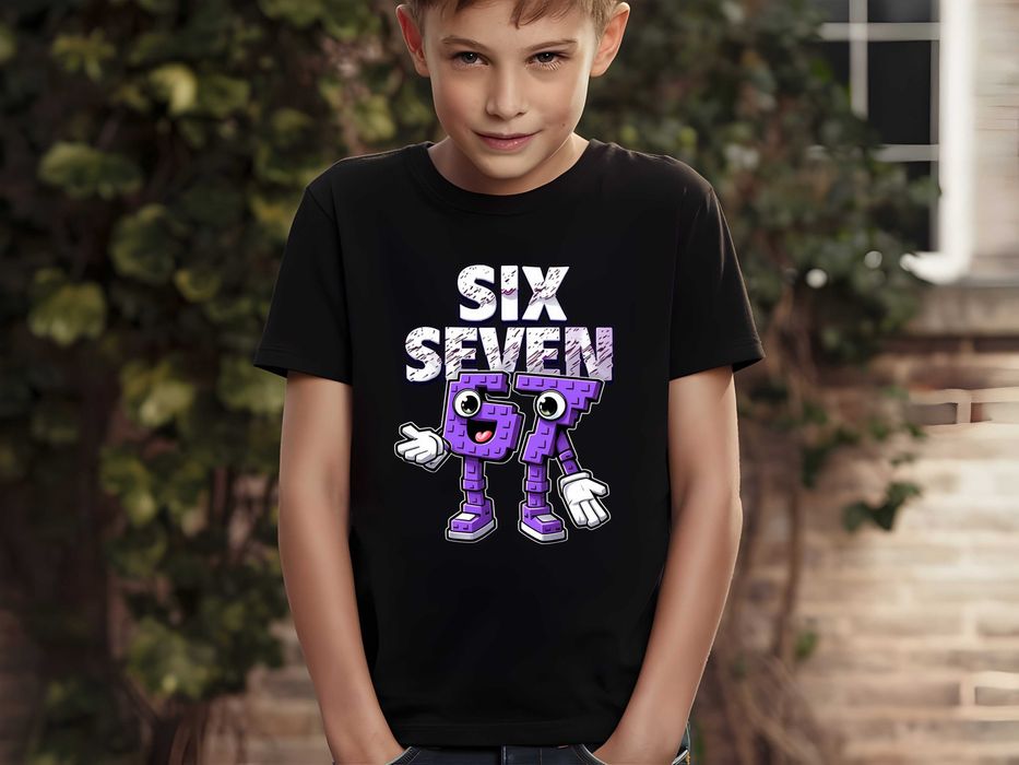 Детска тениска с 6 7 Six Seven