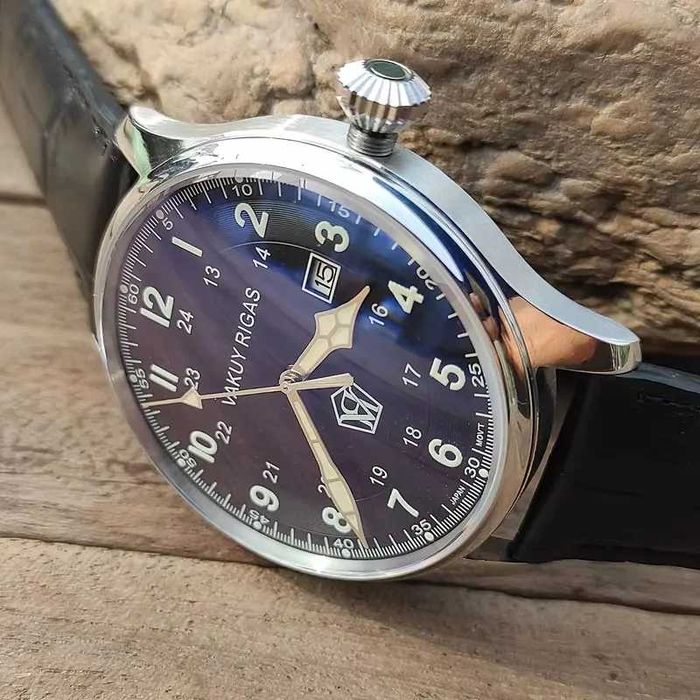 Vakuy Rigas 44 mm German Pilot Automatic Seiko Nh35