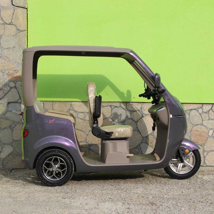 Триместна електрическа триколка Max Motors LUXURY BUS PURPLE