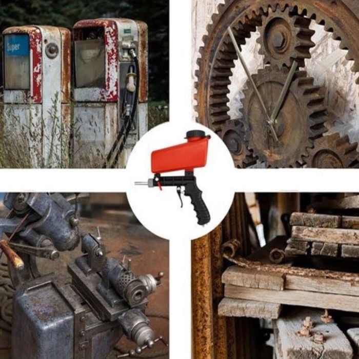 Многофункционален пистолет за пясъкоструене – Идеален за премахване на