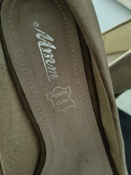 Pantof decupat piele