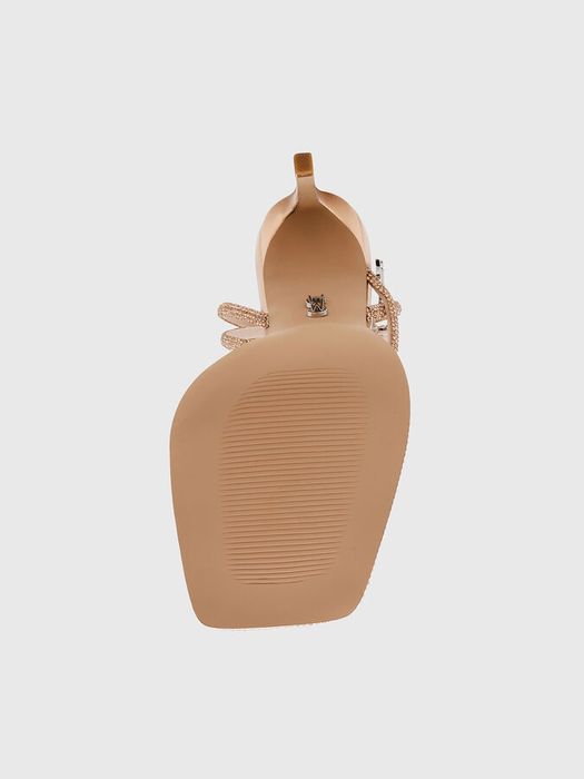 STEVE MADDEN оригинални златисти сандали на ток с камъни