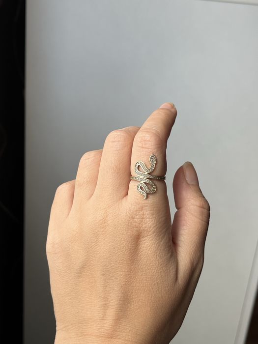 Златен пръстен змия 585