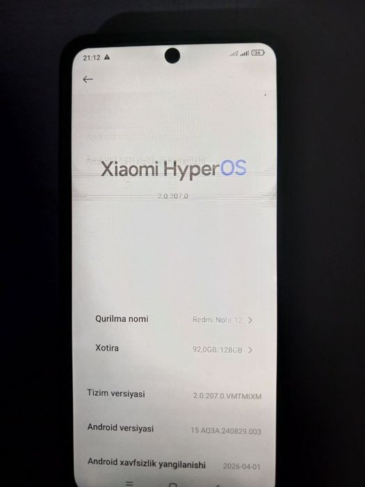 Redmi Not 12 Sotiladi