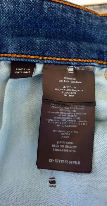 G - Star 5620 3D Skinny Mens Size 36 / 34  НОВО! ОРИГИНАЛ Мъжки Дънки!