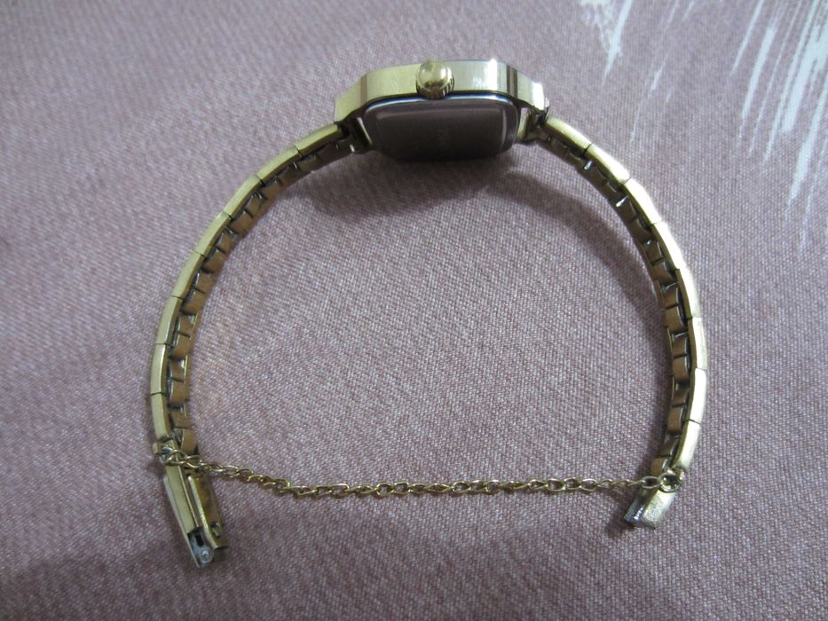 Ceas vintage mecanic dama OREX 17 Rubine,elegant, placat cu aur