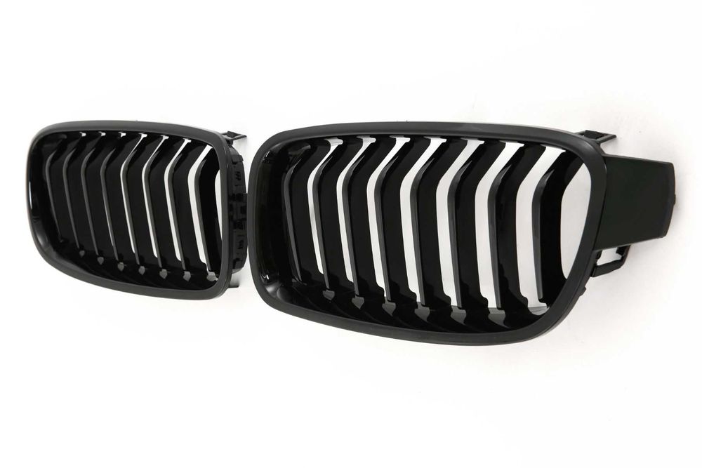 Grile Nari Bara Fata Simple BMW F30 F31 F35 F80, Negru Lucios, OFERTA