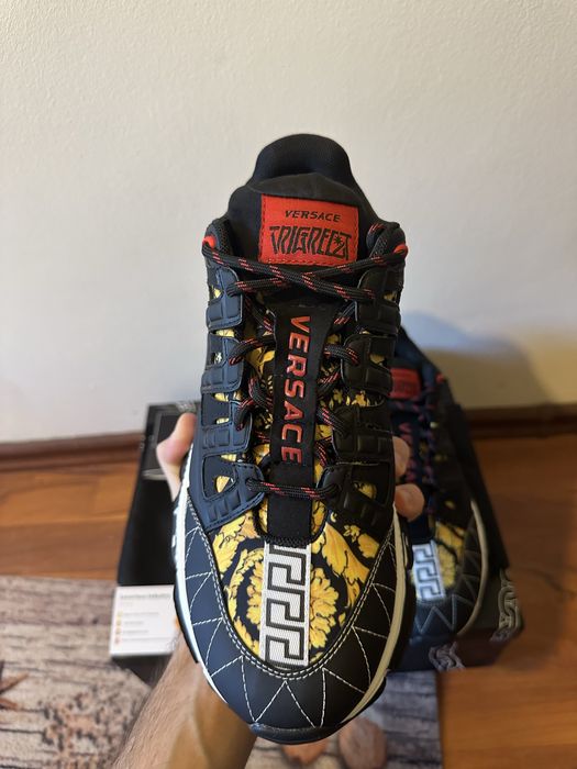 Versace Trigreca Barocco Print Black