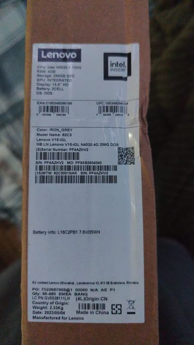 Ноутбук Lenovo v15