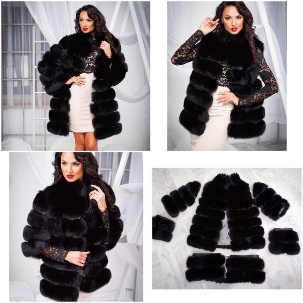 Шуба трансформер из песца