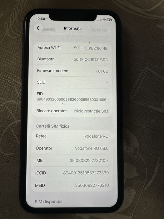 iph 11, 64 g, liber reta