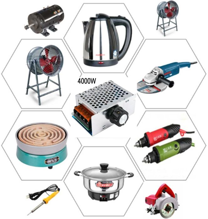 Variator tensiune regulator turatie motor curent alternativ 4000w 220V