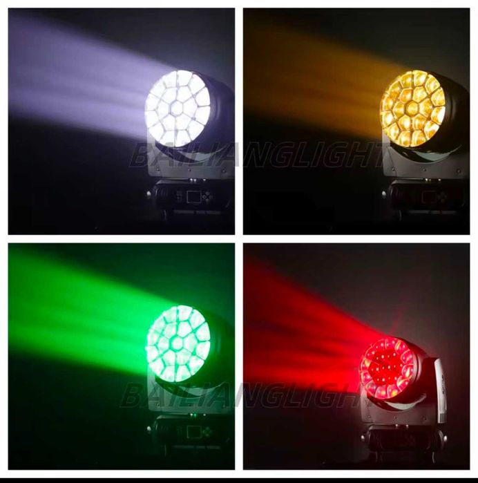 Moving Head Wash 19x40 Bee Eye Beam 7R lumini Dj scena NOU SIGILATE