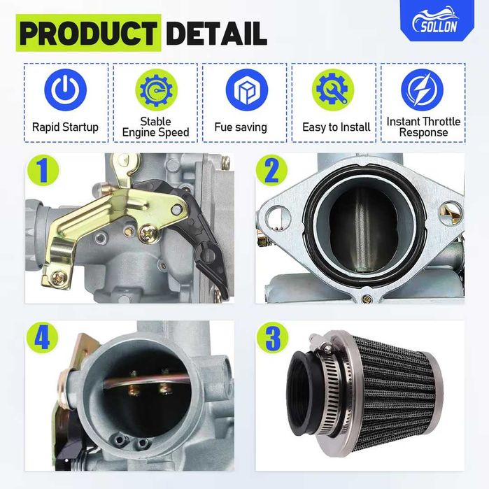 carburator  motoare CG 125cc-300cc – ATV/Go Kart/Dirt Bike