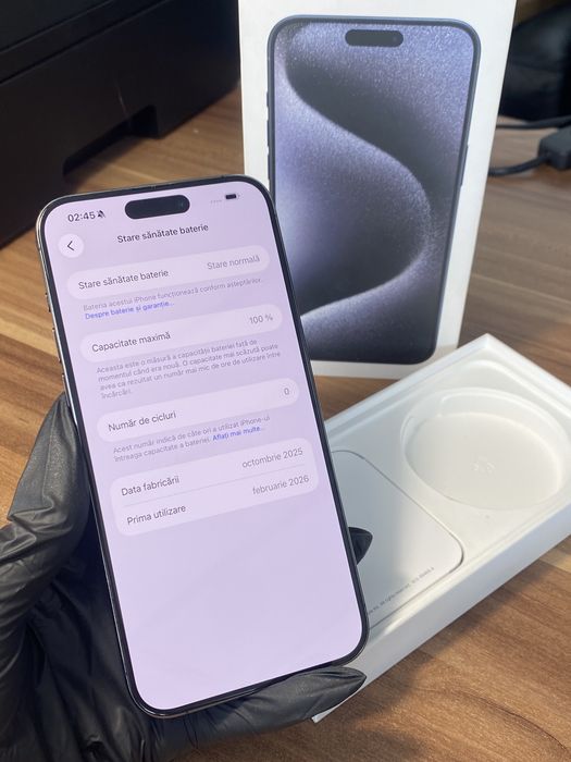 iPhone 15 Pro Max •1 TB • Blue Titanium