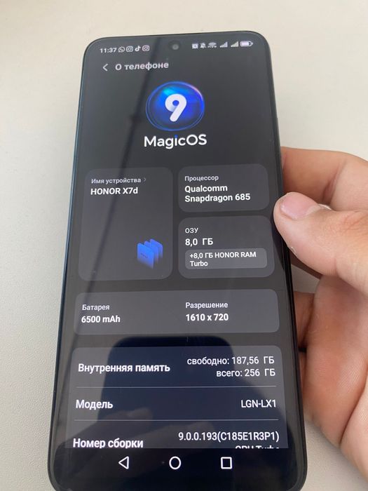 HONOR X7d 256гб новый