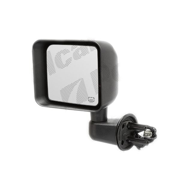 Oglinda exterioara Jeep Wrangler (Jk), 07.2011-2018, partea stanga/dreapta, culoare sticla crom, sticla plana, cu carcasa neagra, cu incalzire, ajustare electrica, 5182175AA, mufa cu 6 gauri/ 5 pini