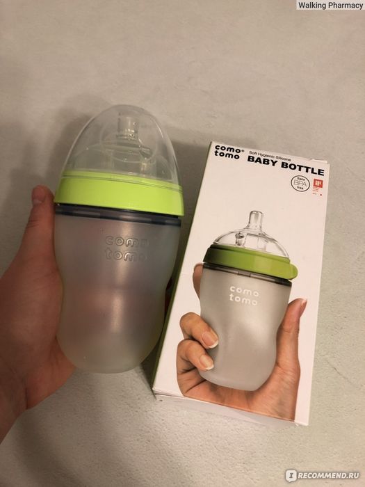 Бутылочка для кормления Comotomo, 250 мл, зеленый
