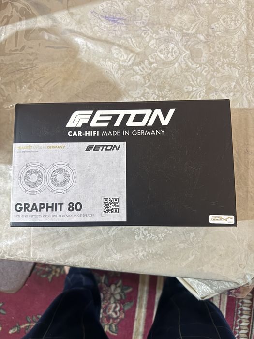 Продаются среднечастотные динамики Eton graphit 80