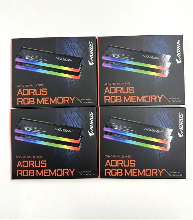 Memorie Ram Desktop Gigabyte Aorus RGB 16GB DDR4, 3733 Mhz, 2x8GB, Noi