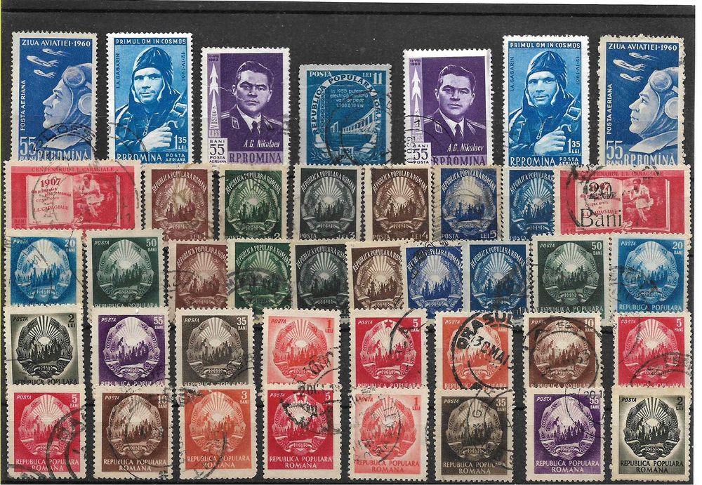 Super set de timbre vechi Romania RPR