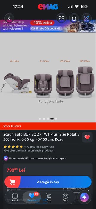 Scaun Auto Rotativ